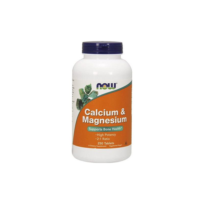 NOW CALCIUM & MAGNESIUM 500/250mg 250 tab. NOW CALCIUM & MAGNESIUM 500/250mg 250 tab.