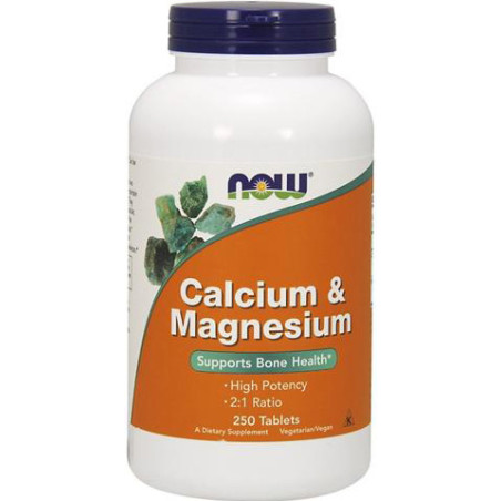 NOW CALCIUM & MAGNESIUM 500/250mg 250 tab.