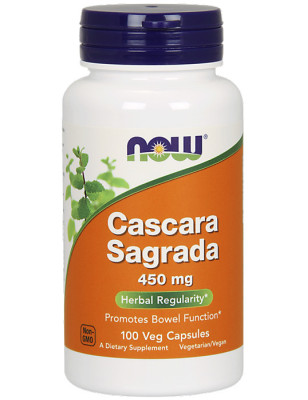 NOW CASCARA SAGRADA 450mg - 100 kaps