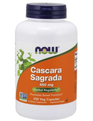 NOW CASCARA SAGRADA 450mg - 250 kaps