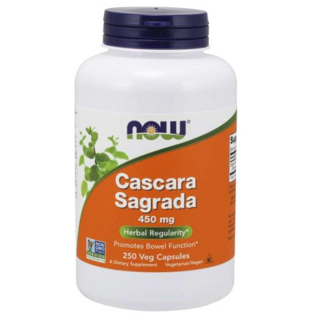 NOW CASCARA SAGRADA 450mg - 250 kaps