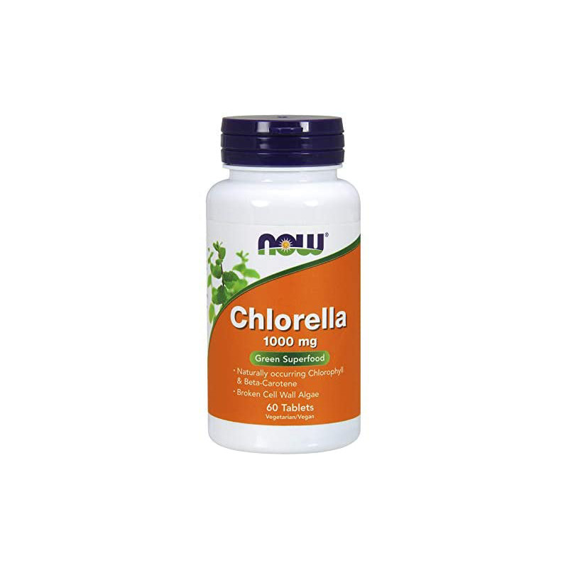 NOW CHLORELLA 1000mg 60 tab. NOW CHLORELLA 1000mg 60 tab.