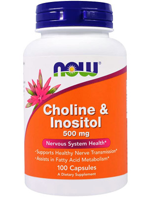 NOW CHOLINE & INOSITOL 500mg - 100 kaps