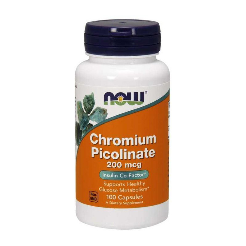 NOW CHROMIUM PICOLINATE 200mcg - 100 kaps NOW CHROMIUM PICOLINATE 200mcg - 100 kaps