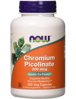 NOW CHROMIUM PICOLINATE 200mcg - 250 kaps