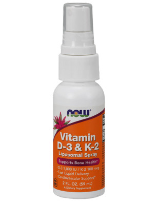 NOW VITAMIN D-3 & K-2 LIPOSOMAL SPRAY 59ml