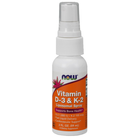 NOW VITAMIN D-3 & K-2 LIPOSOMAL SPRAY 59ml