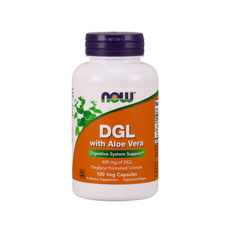 NOW DGL with ALOE VERA - 100kaps