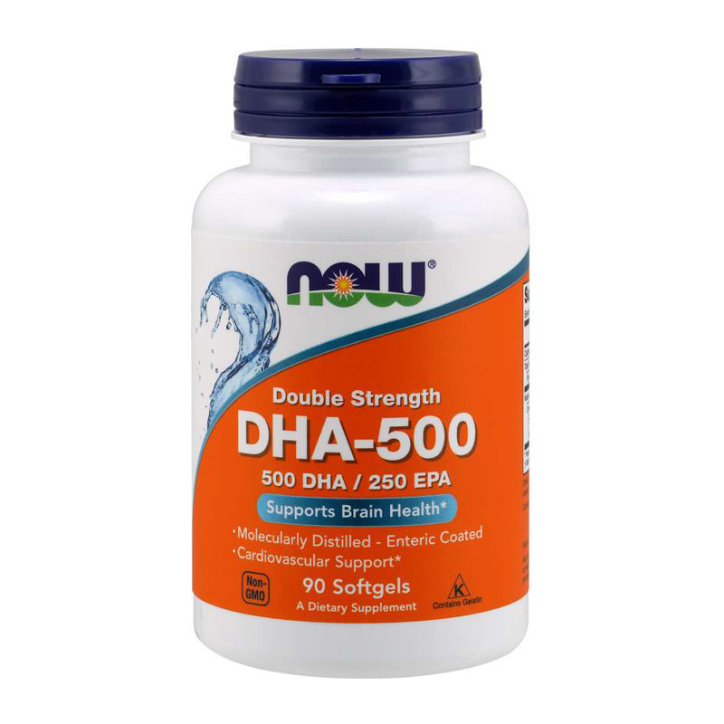 NOW DHA-500 (500dha/250epa) - 90 softgel NOW DHA-500 (500dha/250epa) - 90 softgel