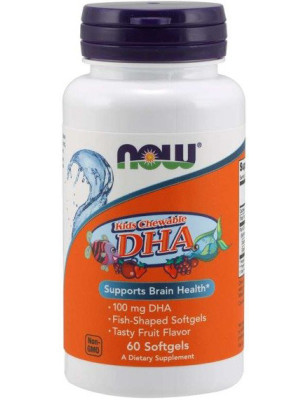 NOW DHA KID'S CHEWABLE 100mg-60softgel