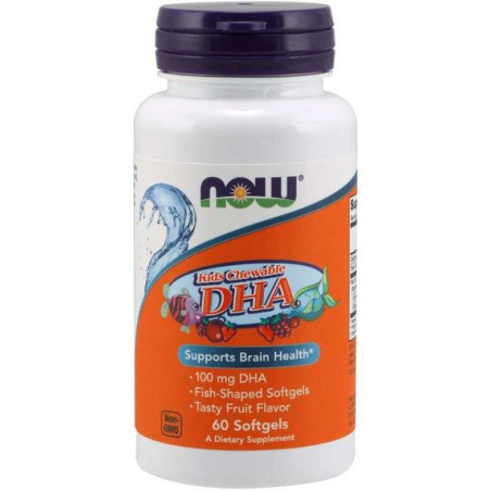 NOW DHA KID'S CHEWABLE 100mg-60softgel