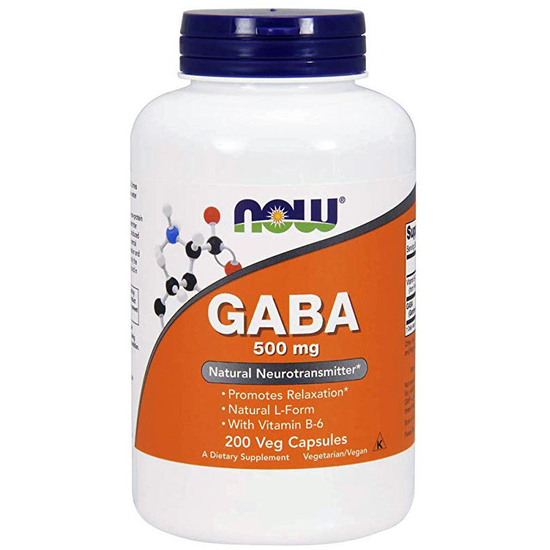 NOW GABA 500mg 200 kaps NOW GABA 500mg 200 kaps