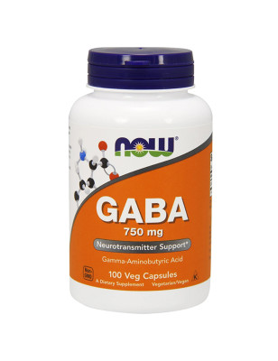 NOW GABA 750mg - 100kaps