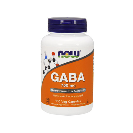 NOW GABA 750mg - 100kaps