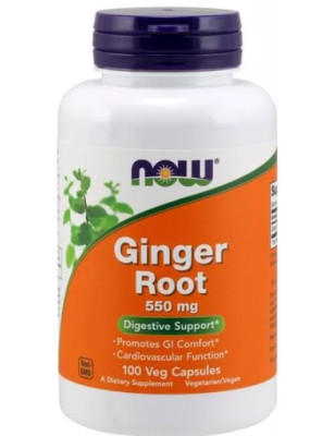 NOW GINGER ROOT 550mg 100 kaps