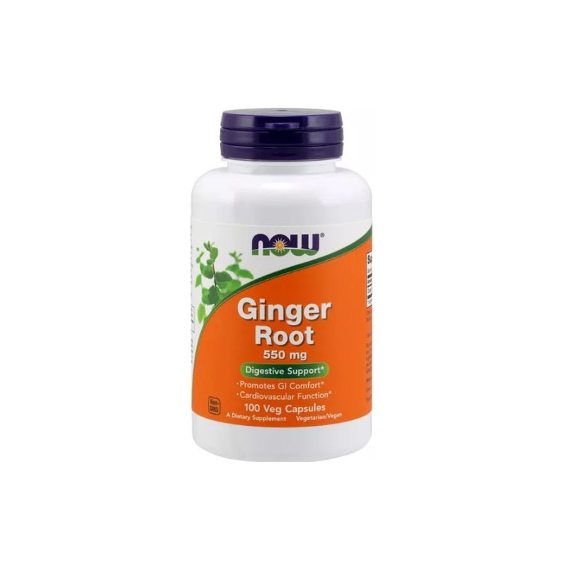 NOW GINGER ROOT 550mg 100 kaps NOW GINGER ROOT 550mg 100 kaps