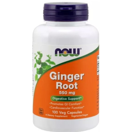 NOW GINGER ROOT 550mg 100 kaps
