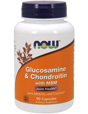 NOW GLUCOSAMIN & CHONDROITIN MSM 90 kaps