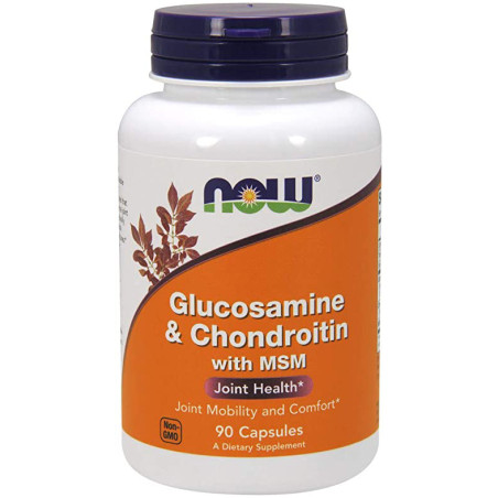 NOW GLUCOSAMIN & CHONDROITIN MSM 90 kaps