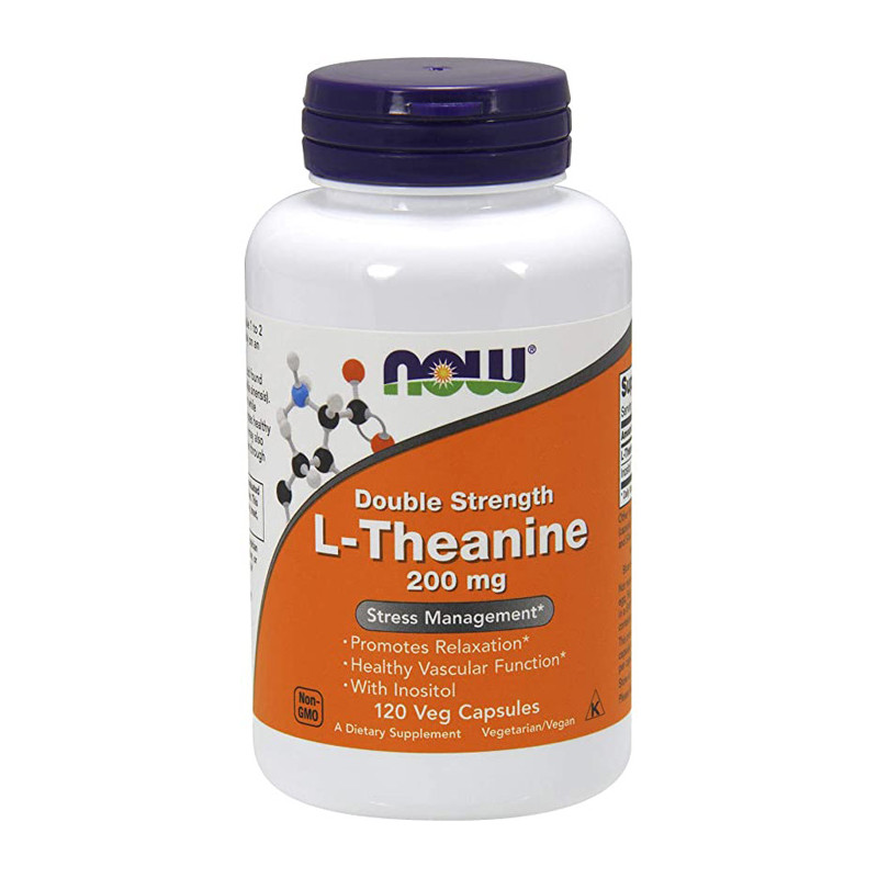 NOW L-THEANINE 200mg  - 120 kaps NOW L-THEANINE 200mg  - 120 kaps
