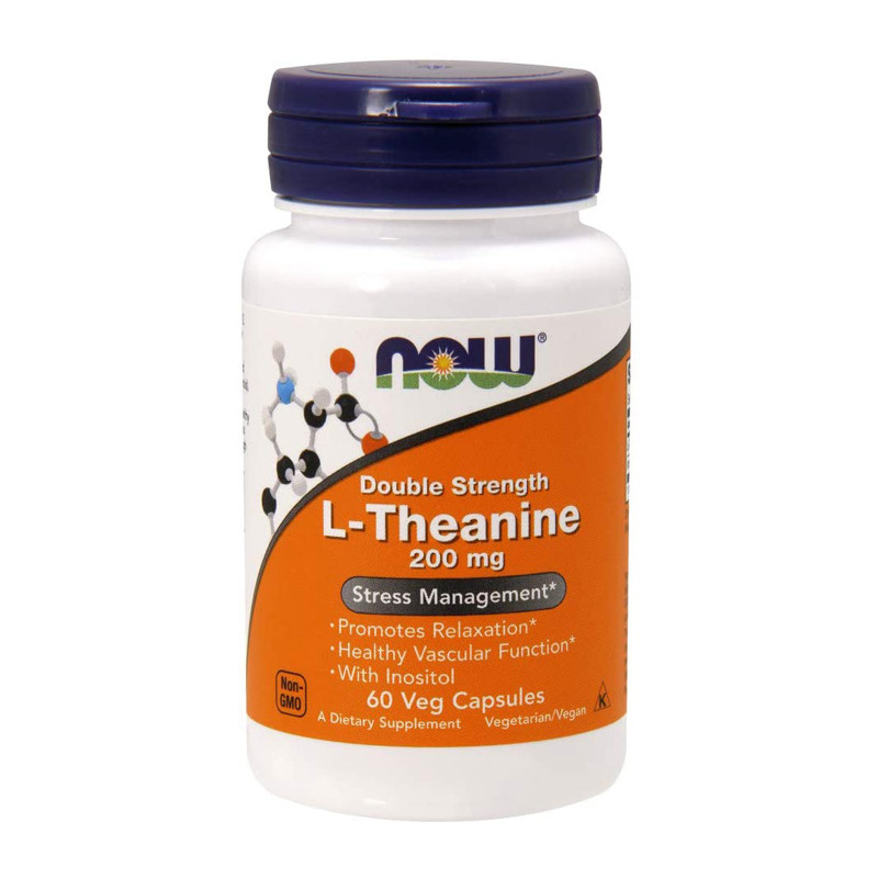 NOW L-THEANINE 200mg  - 60 kaps NOW L-THEANINE 200mg  - 60 kaps