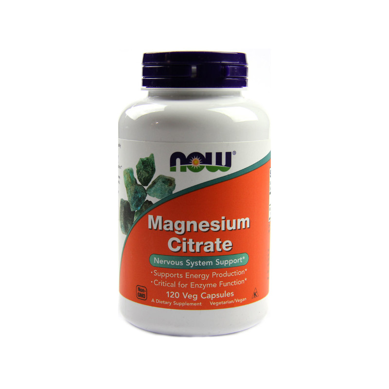 NOW MAGNESIUM CITRATE 400mg - 120 kaps