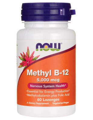 NOW METHYL B-12 5000mcg - 60 lonzenges