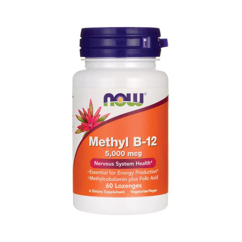NOW METHYL B-12 5000mcg - 60 lonzenges NOW METHYL B-12 5000mcg - 60 lonzenges