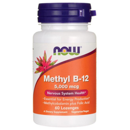 NOW METHYL B-12 5000mcg - 60 lonzenges