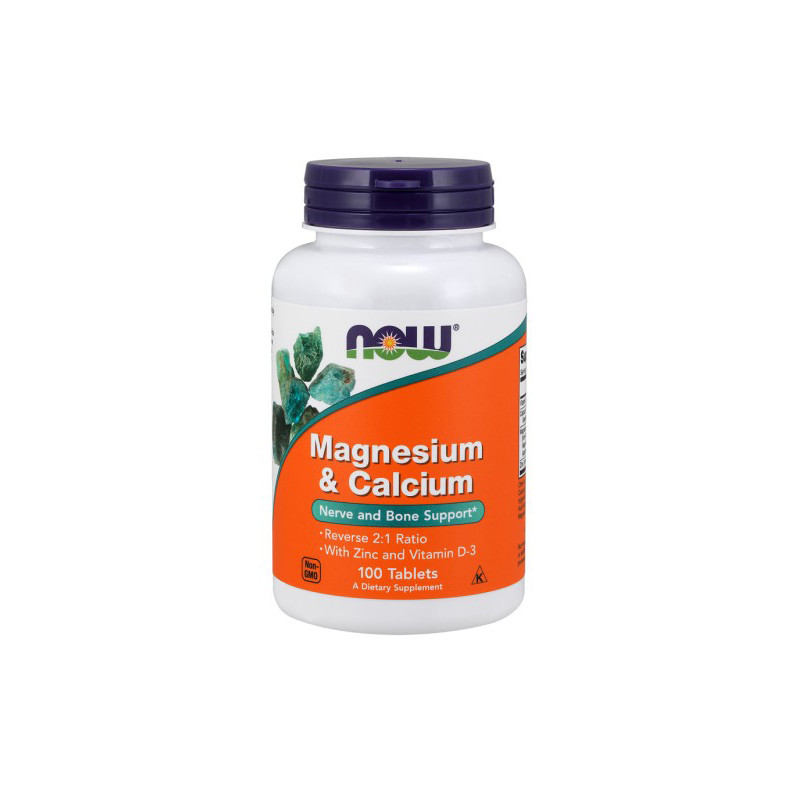 NOW MAGNESIUM & CALCIUM with ZINC i VIT.D3 100 tab NOW MAGNESIUM & CALCIUM with ZINC i VIT.D3 100 tab