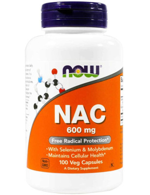 NOW NAC ACETYL CYSTEINE 600mg - 100 kaps