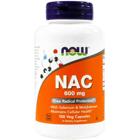 NOW NAC ACETYL CYSTEINE 600mg - 100 kaps