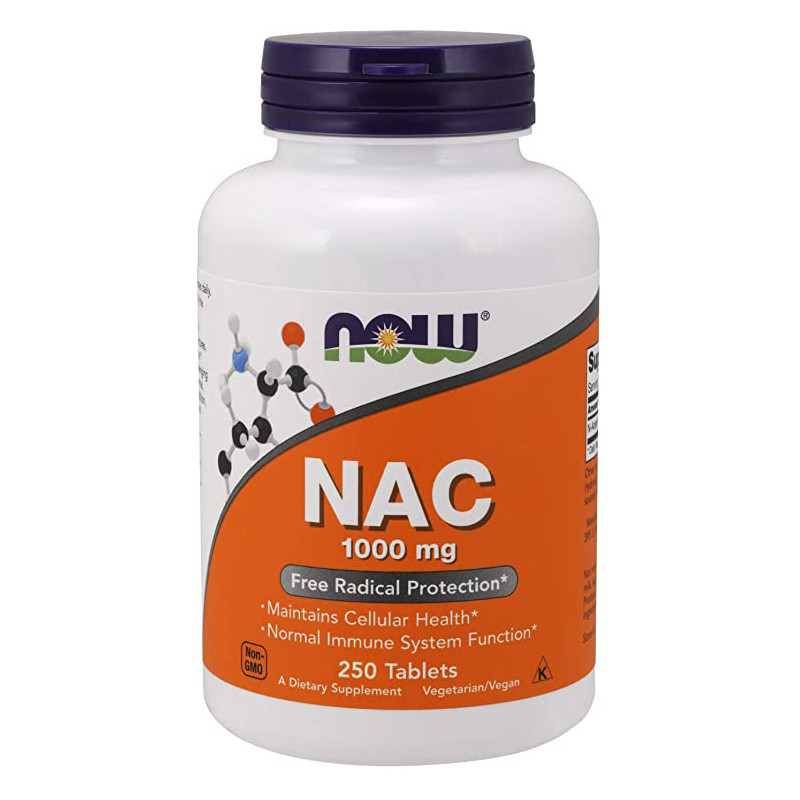 NOW NAC ACETYL CYSTEINE 600mg - 250 kaps NOW NAC ACETYL CYSTEINE 600mg - 250 kaps