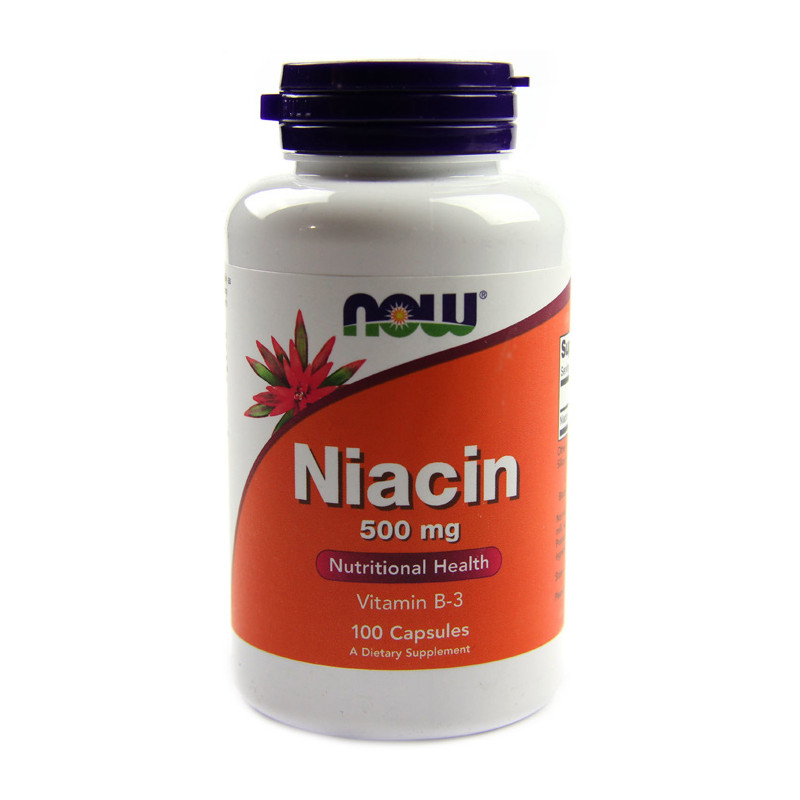 NOW NIACIN 500mg - 100 tabl NOW NIACIN 500mg - 100 tabl