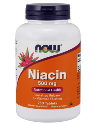 NOW NIACIN 500mg - 250 tabl