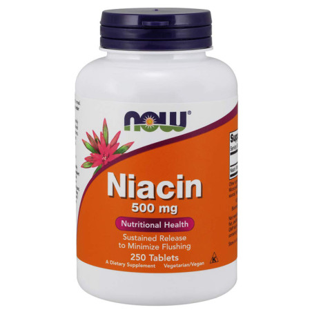NOW NIACIN 500mg - 250 tabl