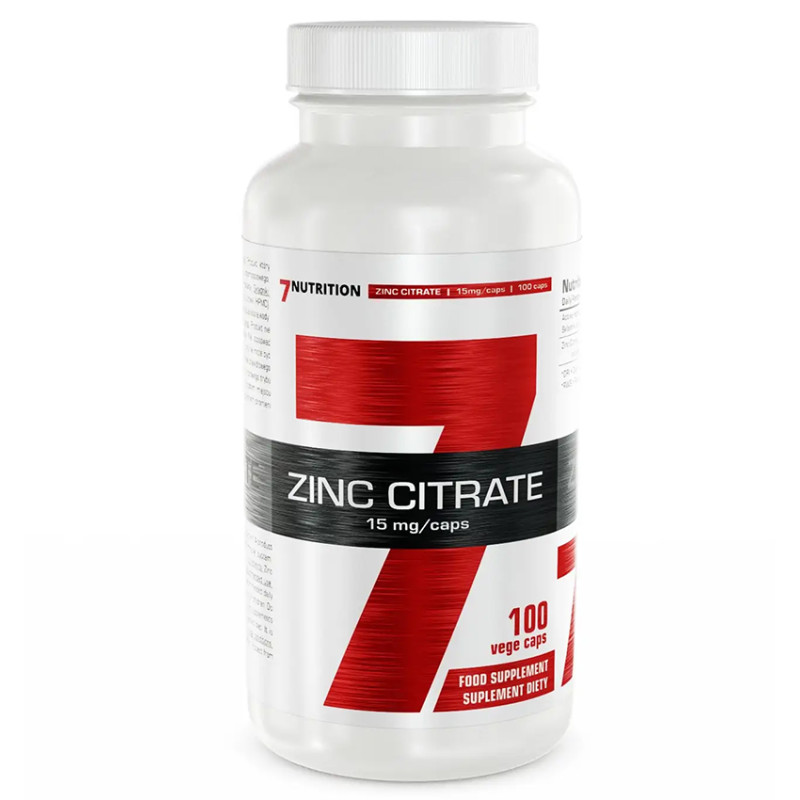 7 NUTRITION ZINC CITRATE 15mg - 100 kaps 7 NUTRITION ZINC CITRATE 15mg - 100 kaps