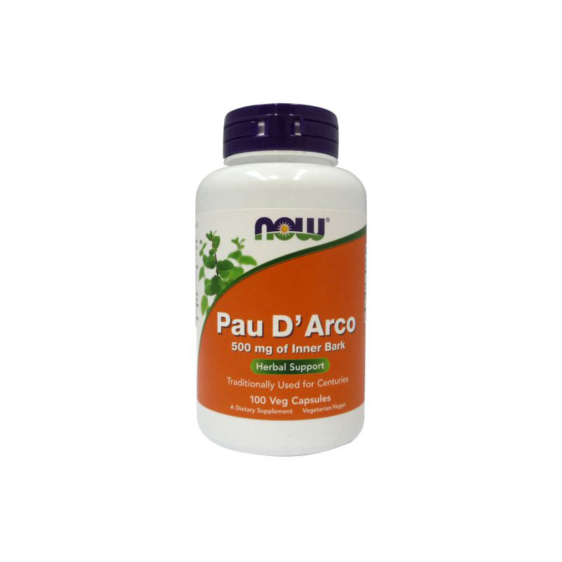 NOW PAU D'ARCO 500mg - 100 kaps NOW PAU D'ARCO 500mg - 100 kaps