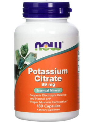 NOW POTASSIUM CITRATE 99 mg - 180 kaps