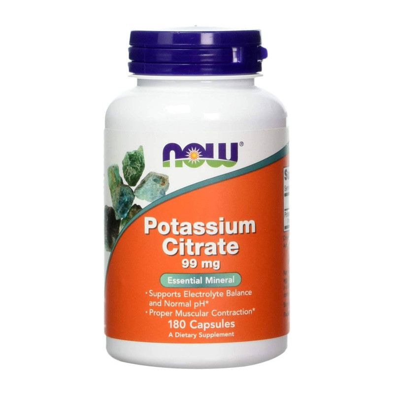 NOW POTASSIUM CITRATE 99 mg - 180 kaps NOW POTASSIUM CITRATE 99 mg - 180 kaps