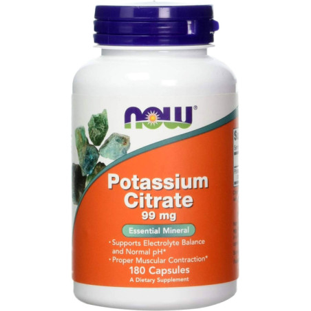 NOW POTASSIUM CITRATE 99 mg - 180 kaps