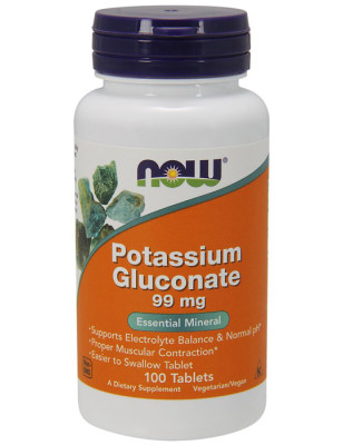 NOW POTASSIUM GLUCONATE 99 mg - 100 tab.
