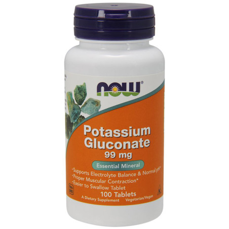 NOW POTASSIUM GLUCONATE 99 mg - 100 tab.