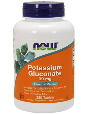 NOW POTASSIUM GLUCONATE 99 mg - 250 tab.