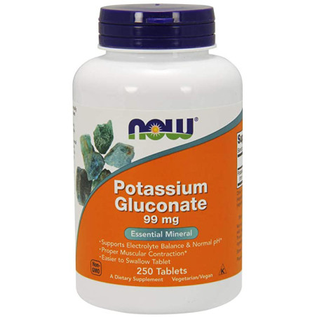 NOW POTASSIUM GLUCONATE 99 mg - 250 tab.