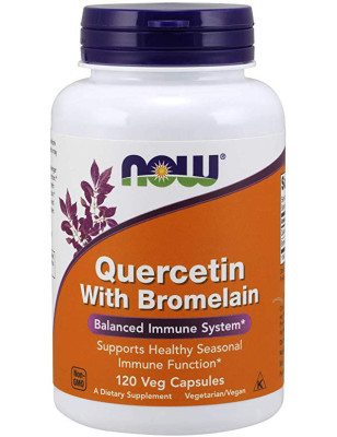 NOW QUERCETIN WITH BROMELAIN 120 kaps