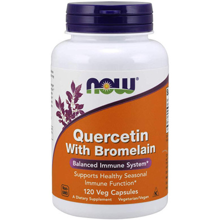 NOW QUERCETIN WITH BROMELAIN 120 kaps