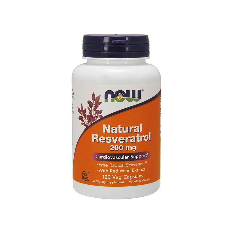 NOW NATURAL RESVERATROL 200mg - 120 kaps NOW NATURAL RESVERATROL 200mg - 120 kaps