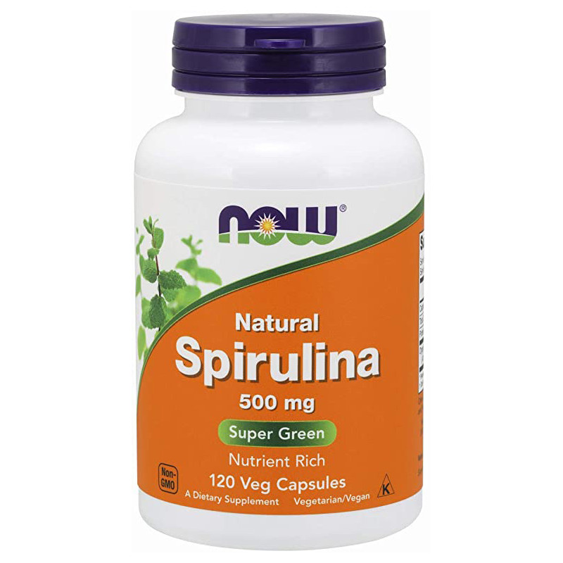NOW SPIRULINA - NATURAL 500mg - 120 kaps NOW SPIRULINA - NATURAL 500mg - 120 kaps