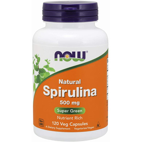NOW SPIRULINA - NATURAL 500mg - 120 kaps